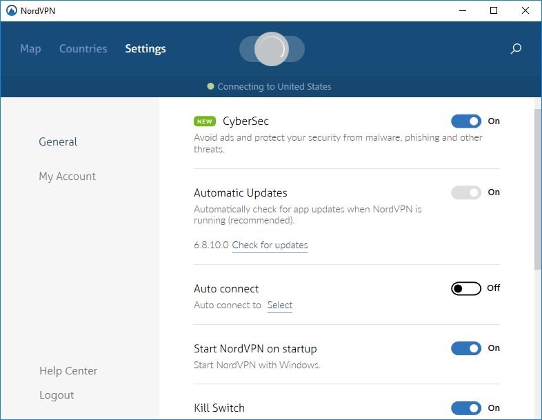 Nord VPN Settings